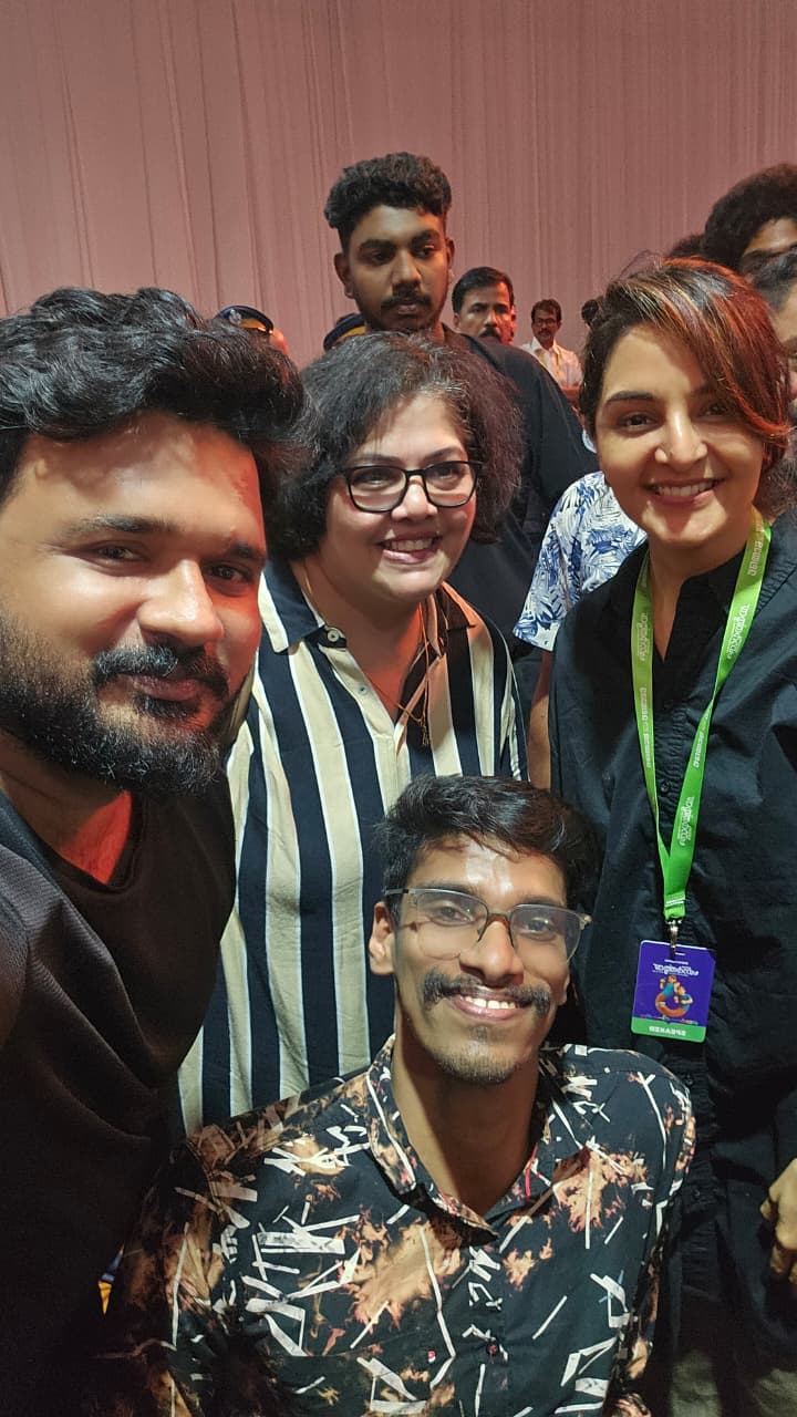 With Ms. Manju Warrier and Guinness record holder Mr. Rameez, at Hortus